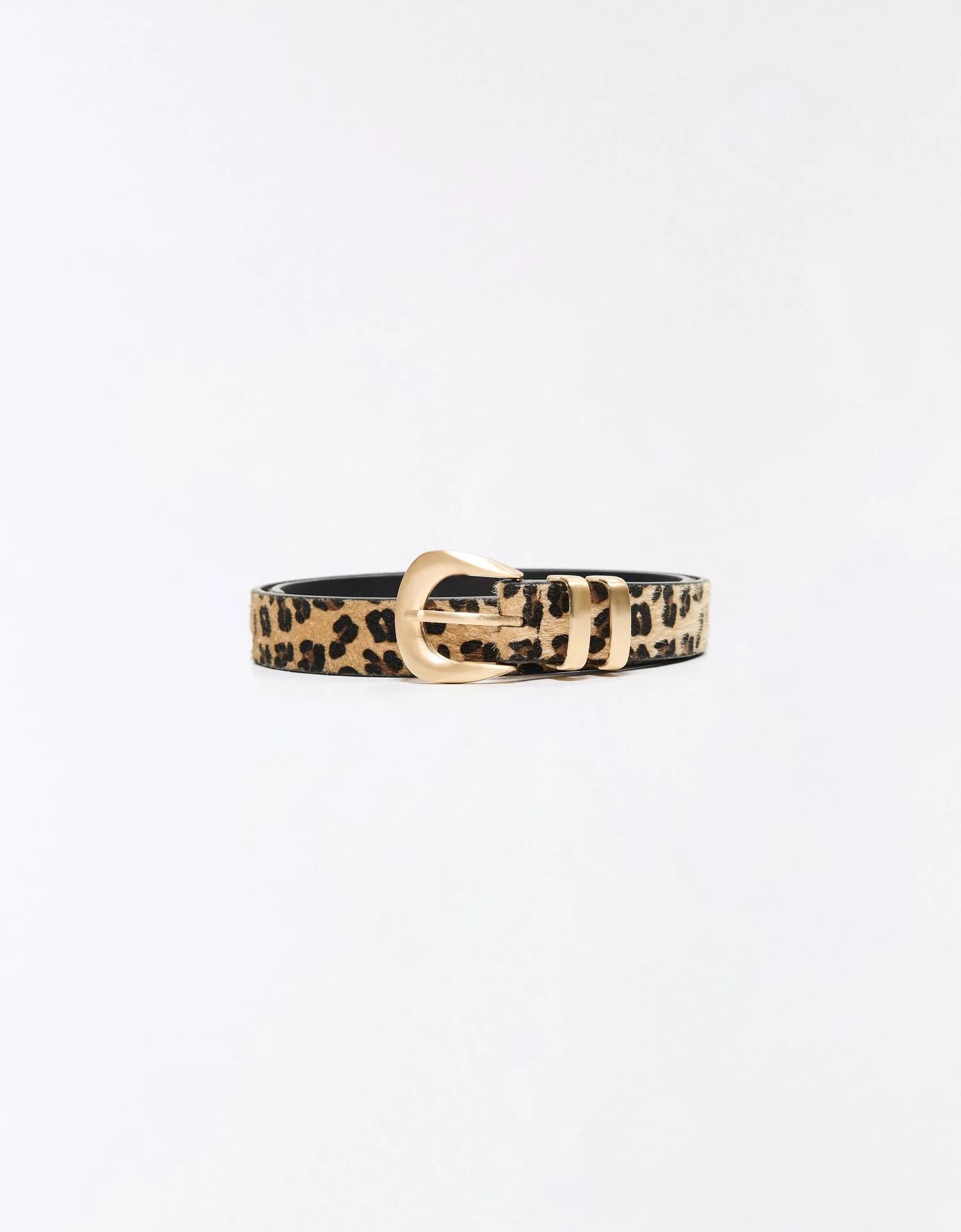 Cinto com Fivela Animal Print