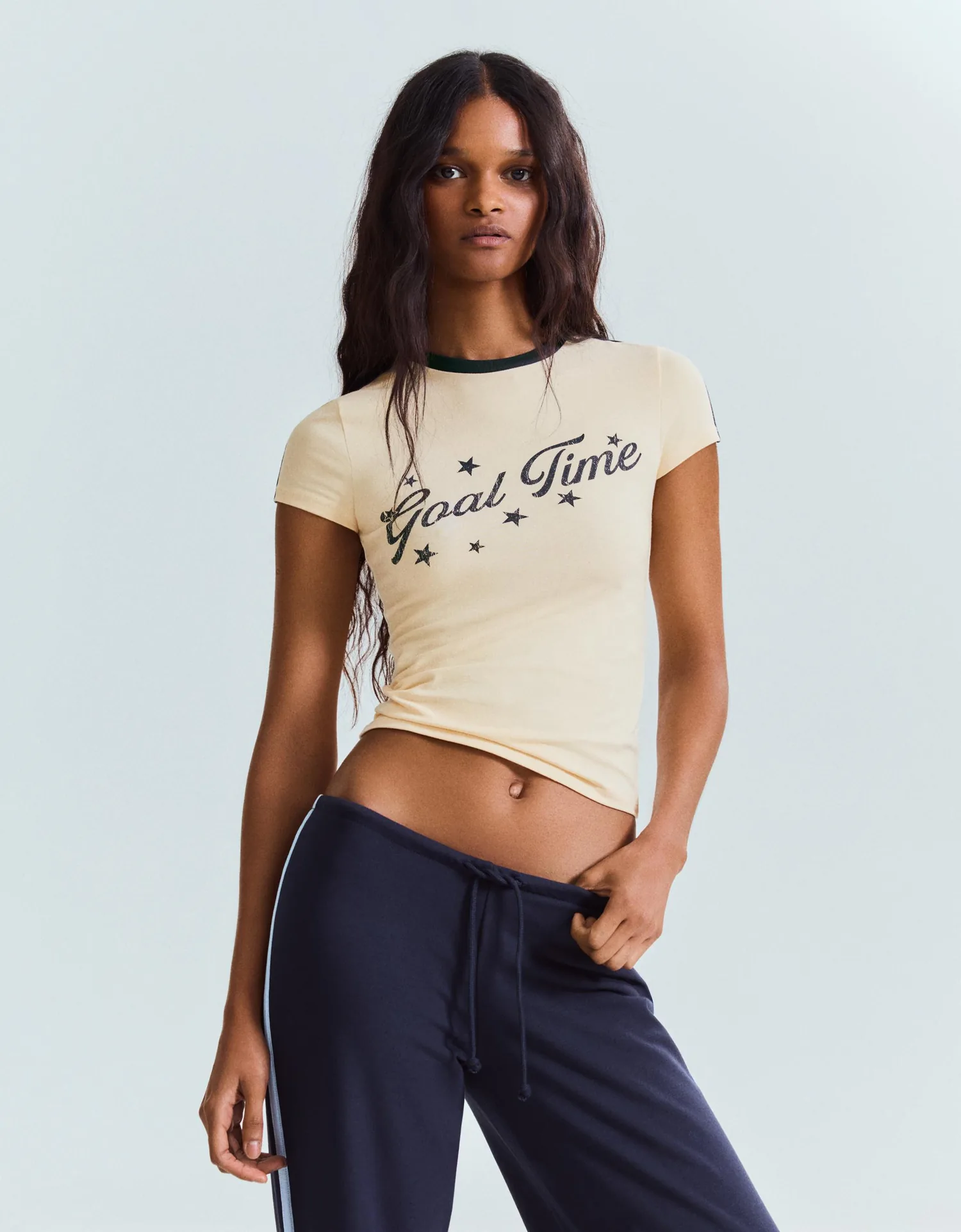 Camiseta Regular com Lettering