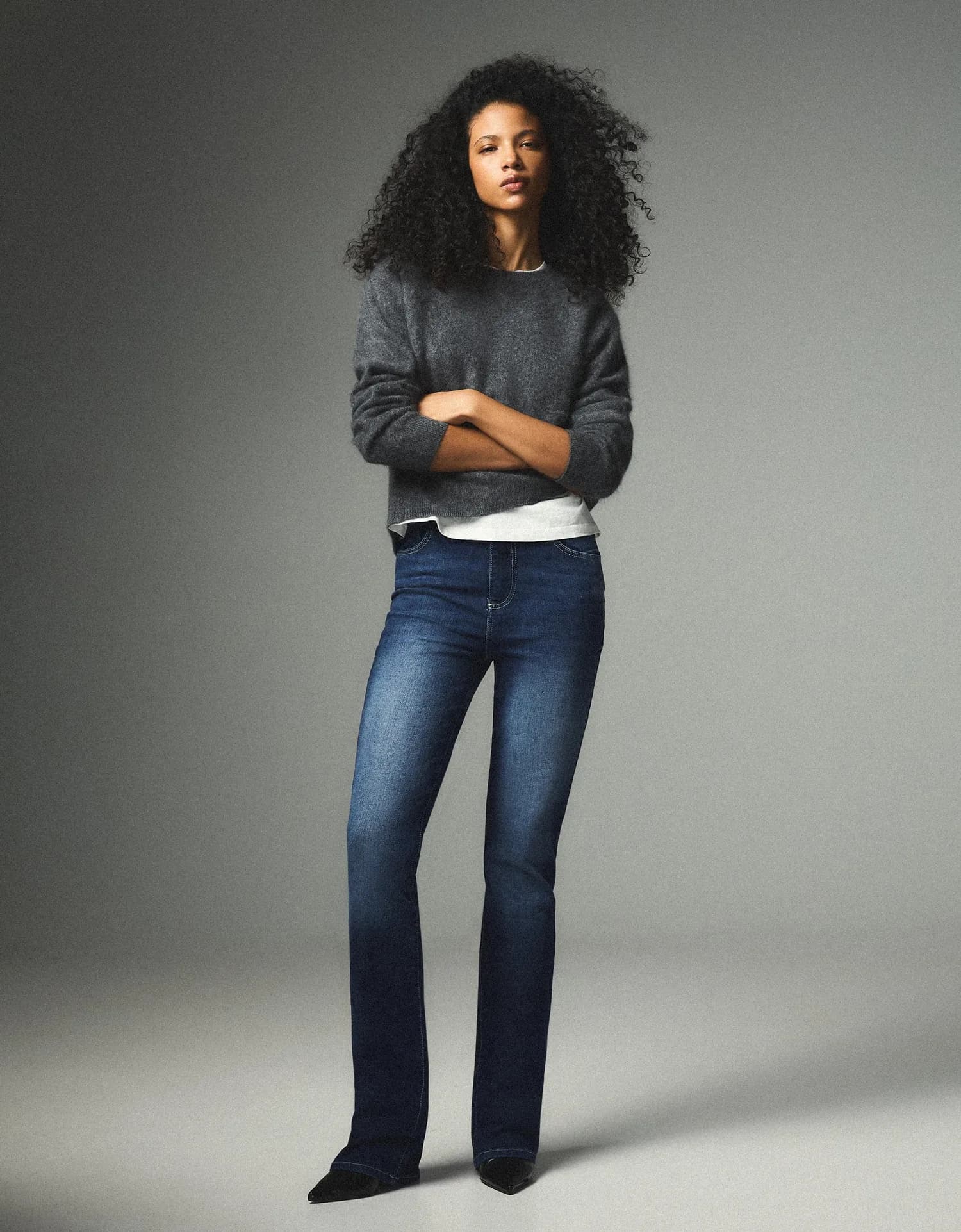 Calça Jeans Boca de Sino