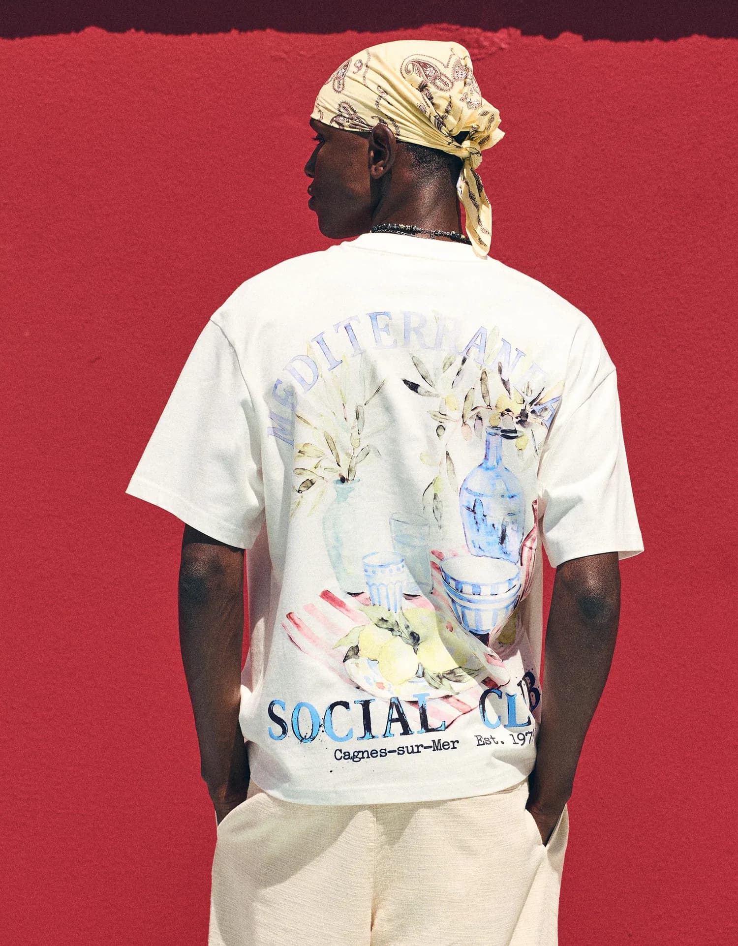 Camiseta Relaxed com Estampa Aquarela