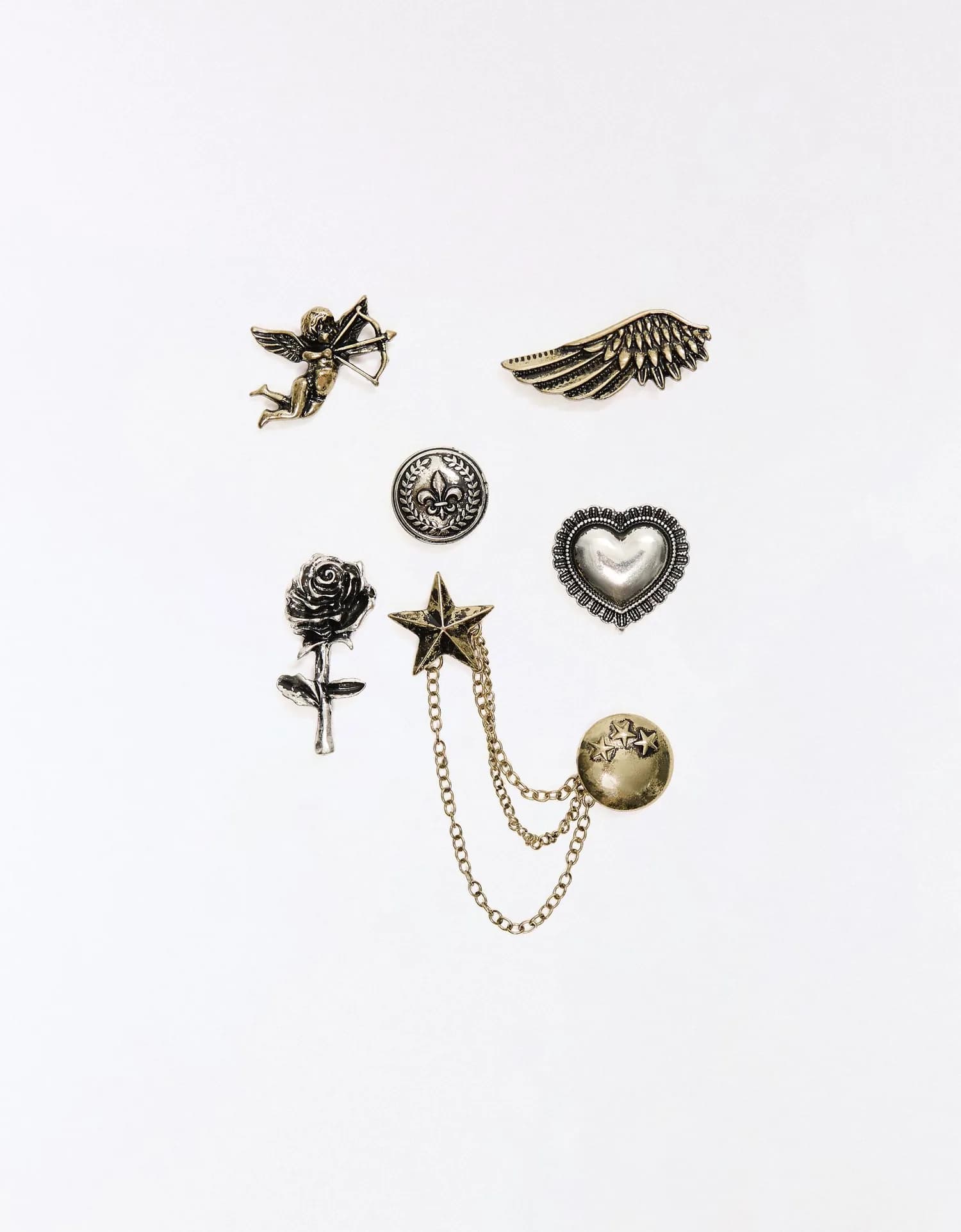 Kit de Pins Dourados