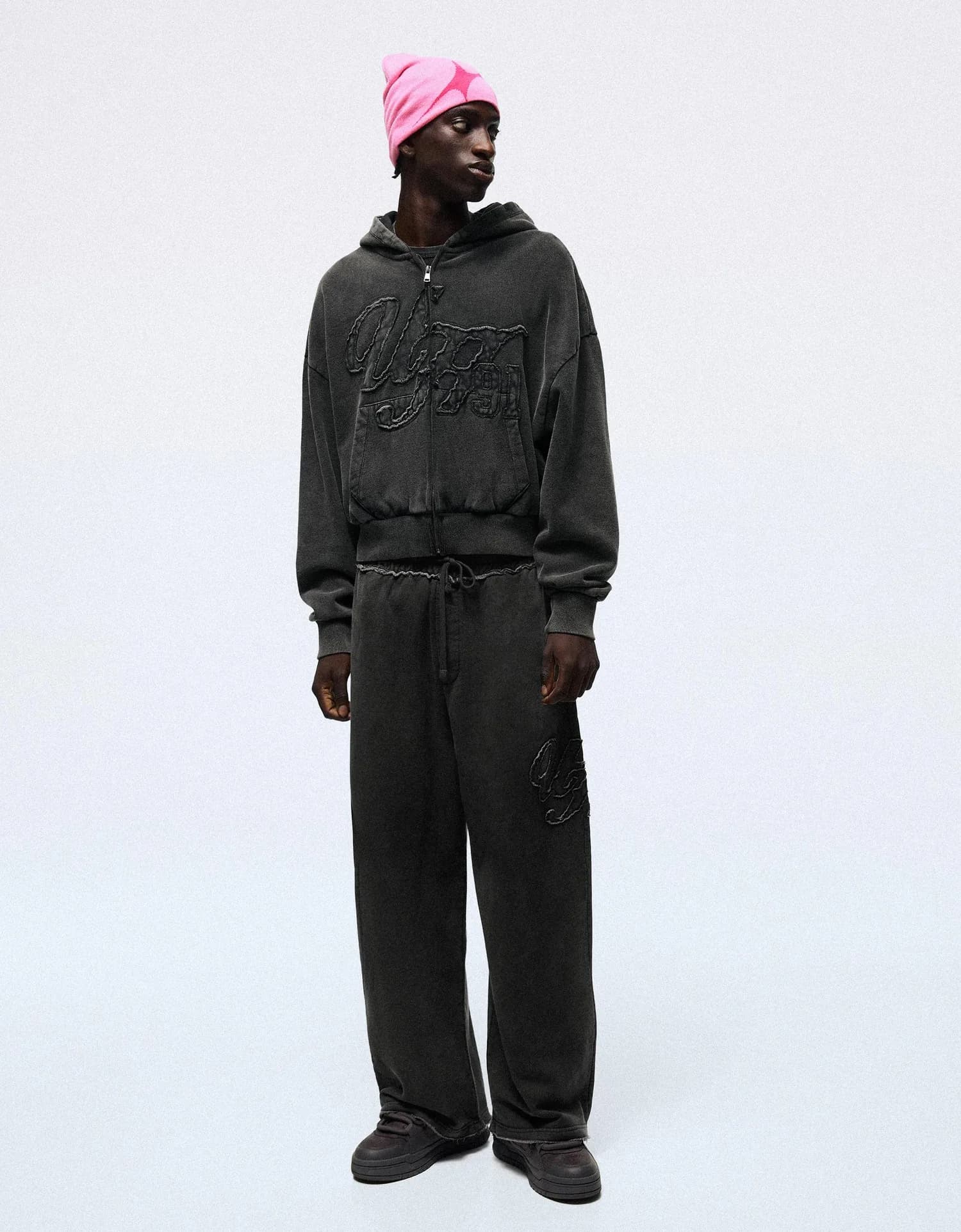 Calça Super Baggy de Moletom Lavado
