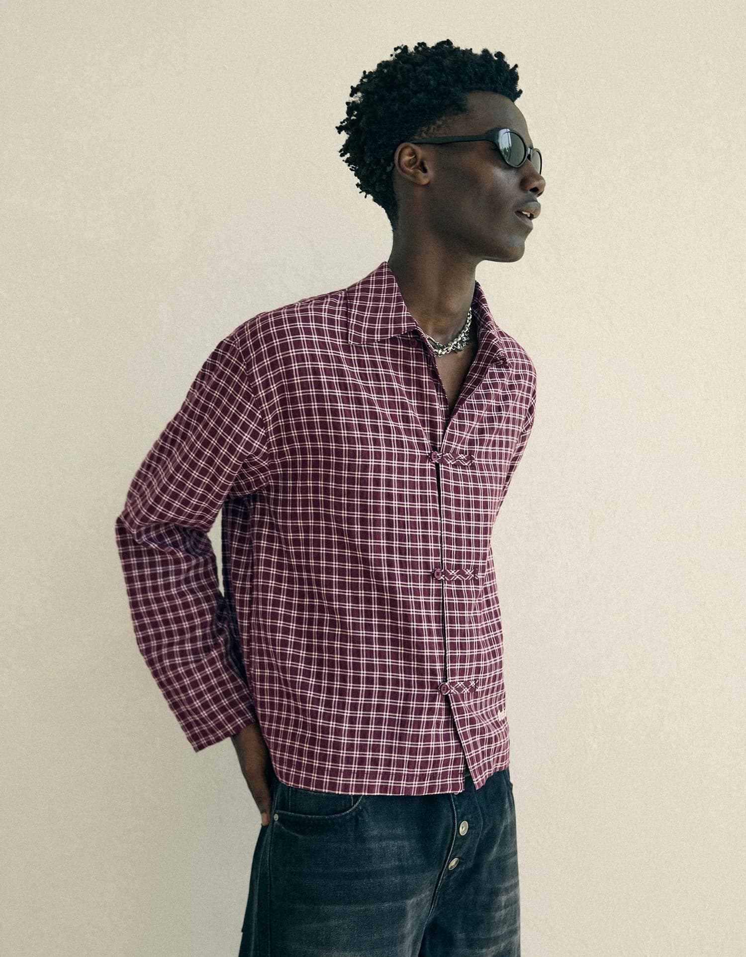 Camisa Xadrez com Alamares