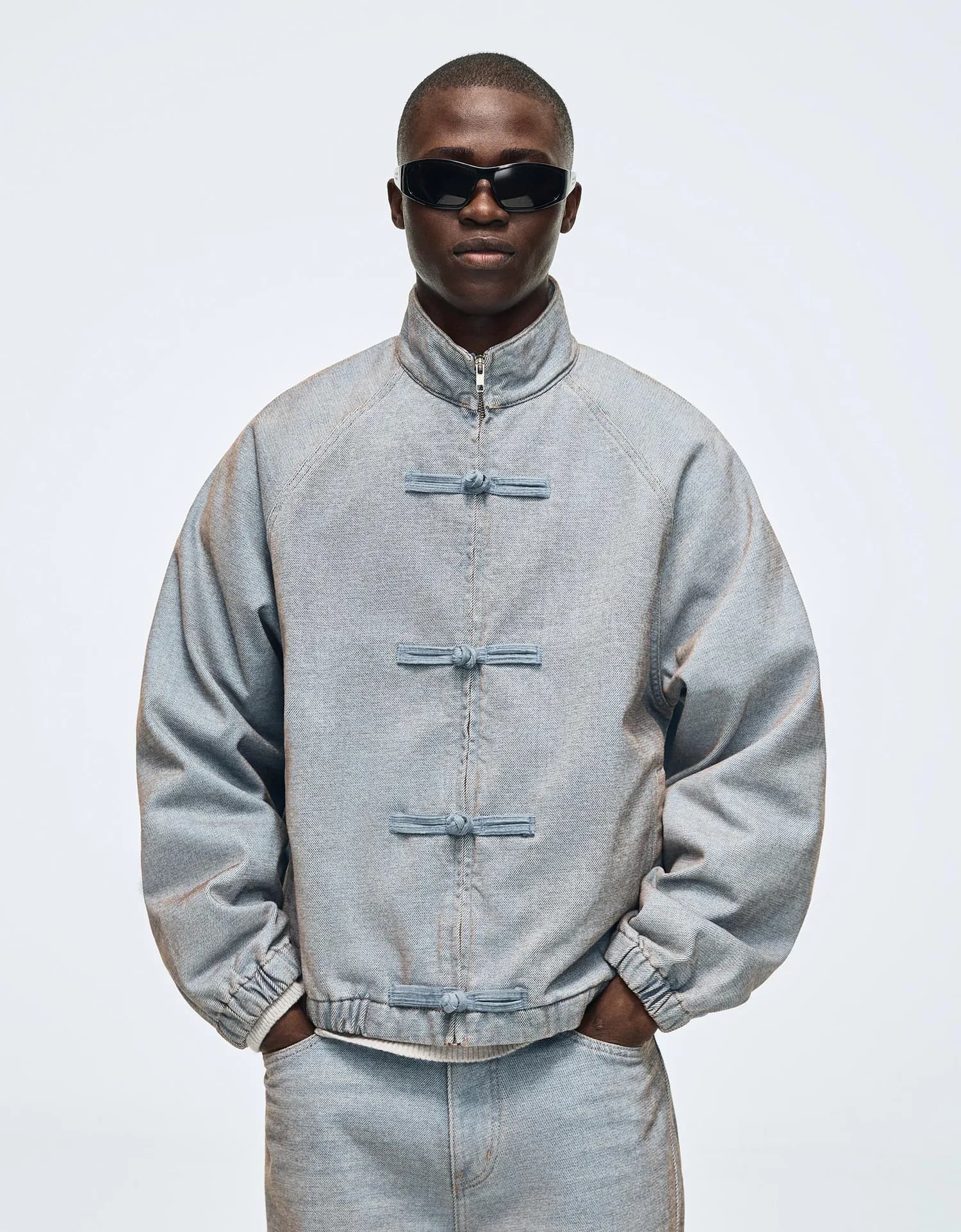 Jaqueta Jeans com Alamares