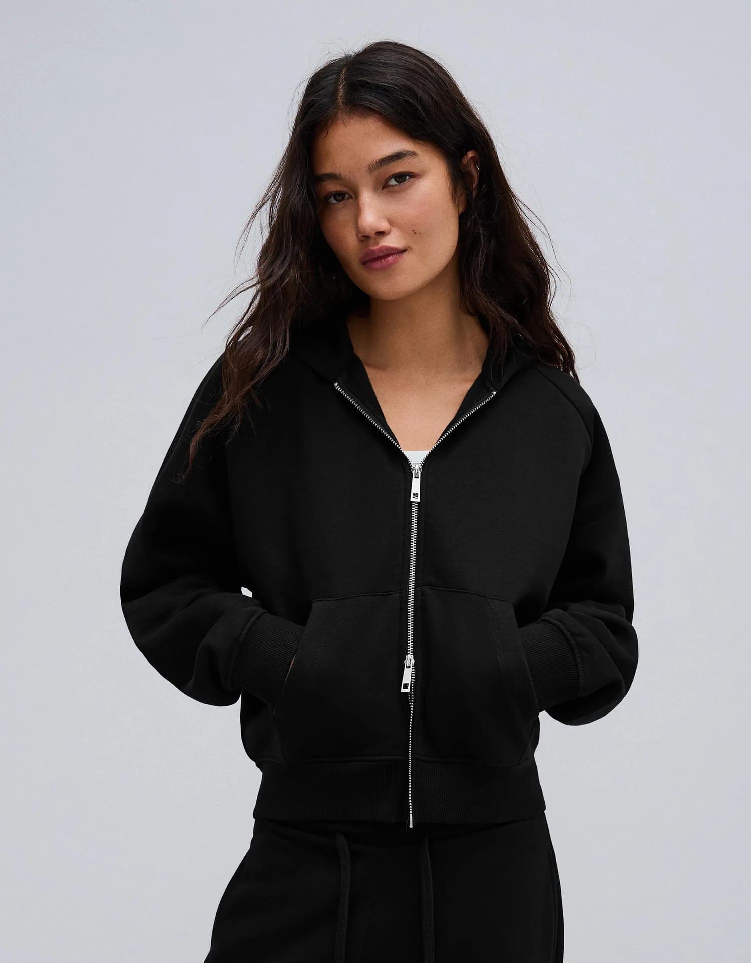 Moletom Oversize com Capuz e Zíper