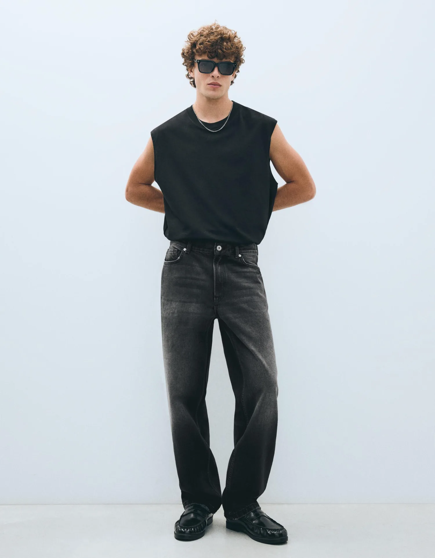 Calça Jeans Straight Wide Leg