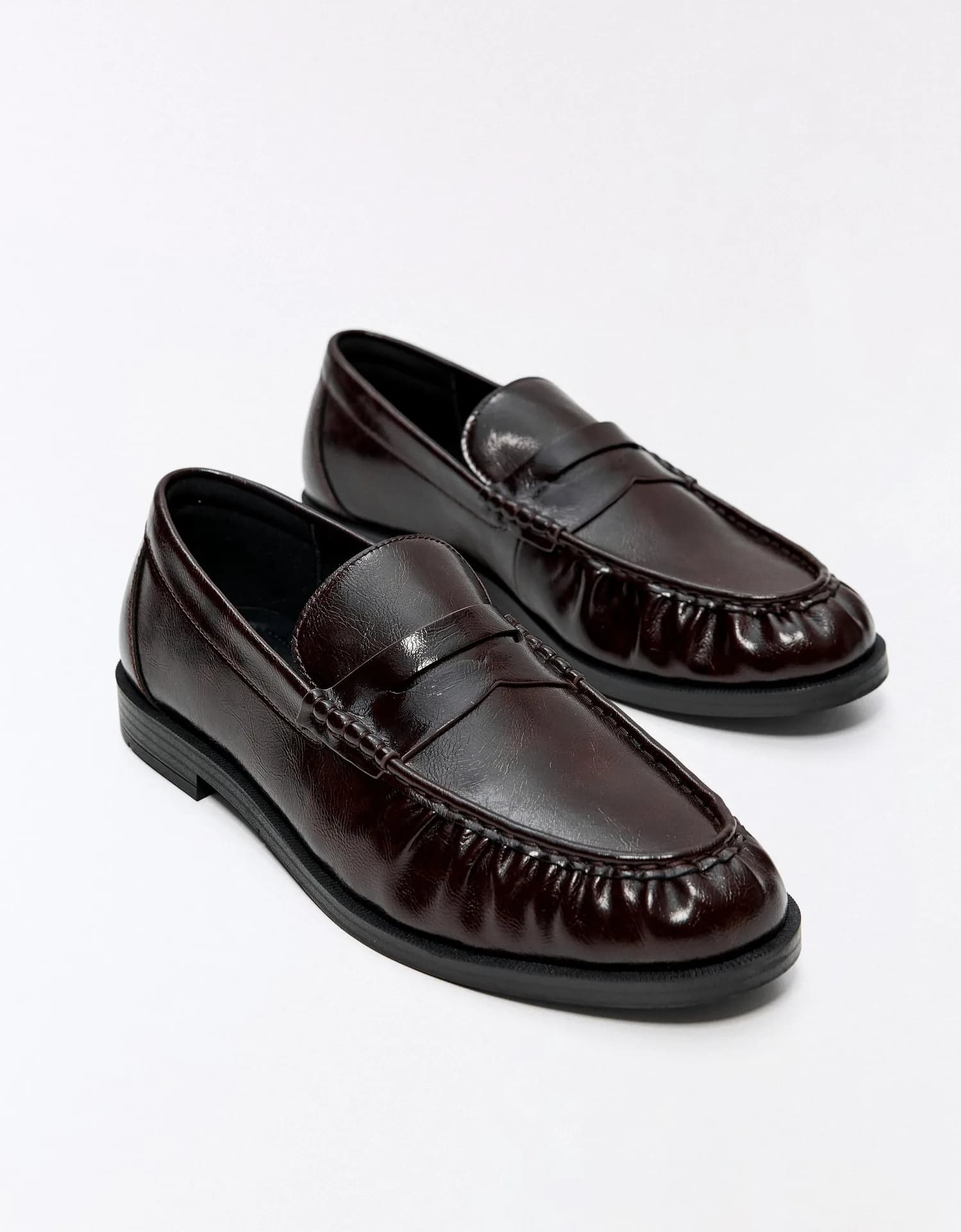Mocassim Marrom com Franzido Macio