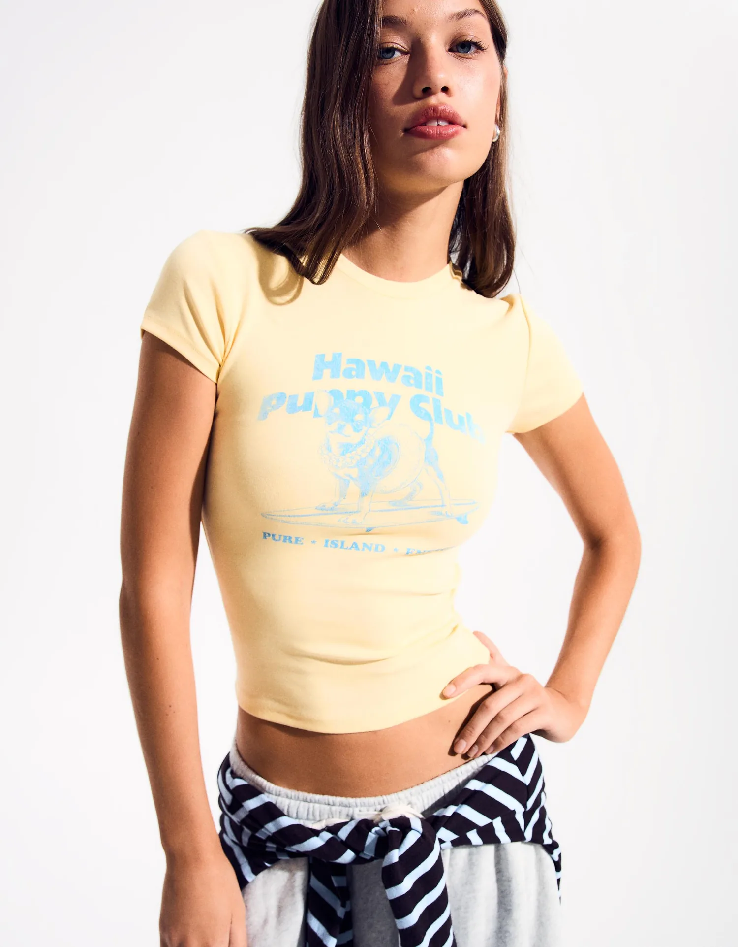Camiseta Ajustada Estampada
