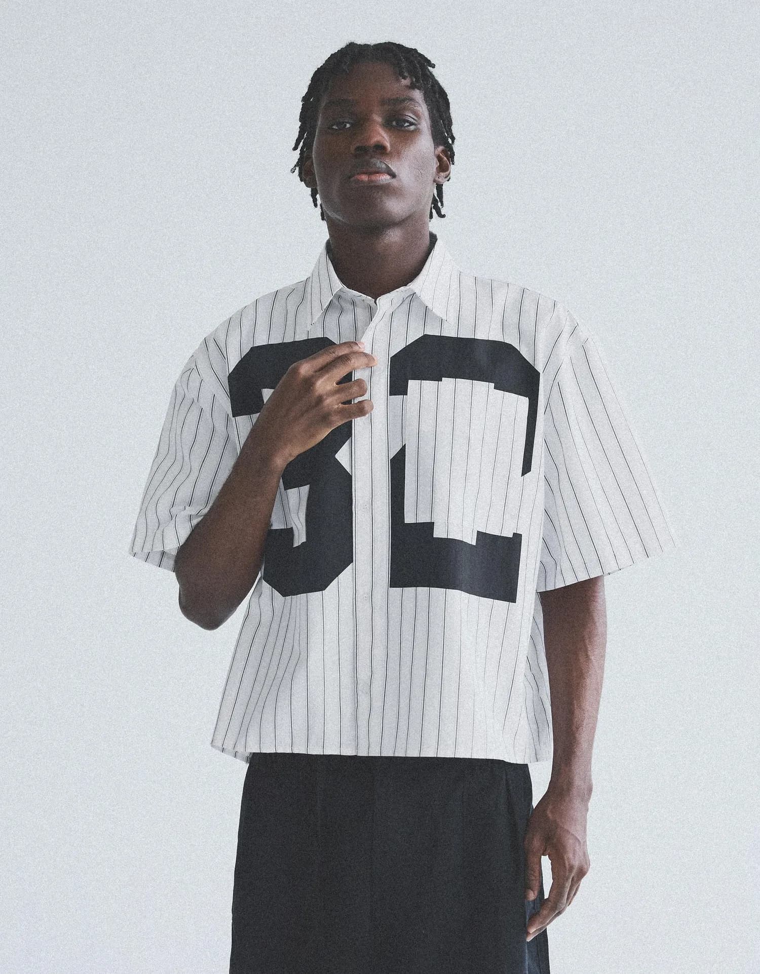 Camisa Listrada com Estampa