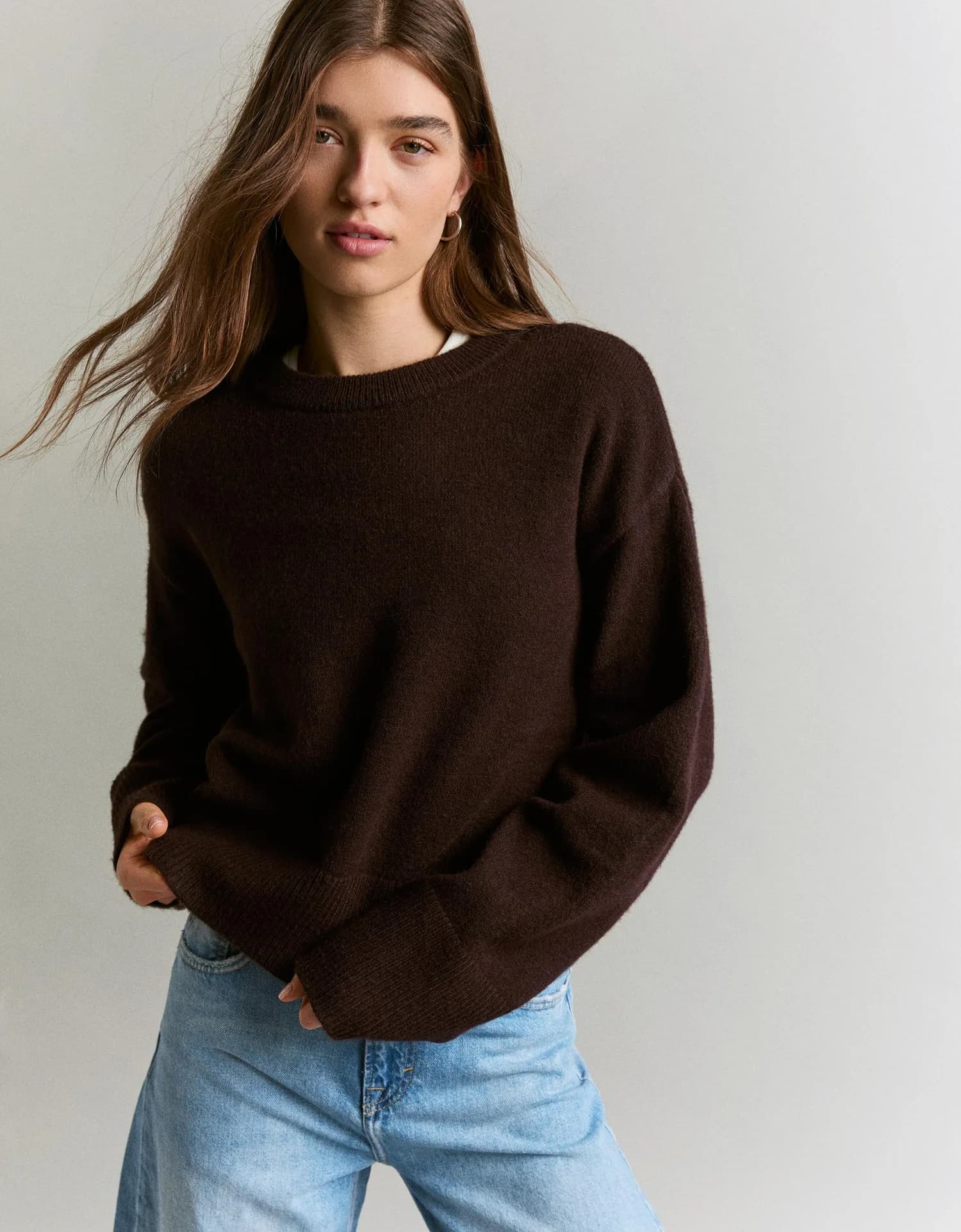 Suéter Oversize de Gola Redonda
