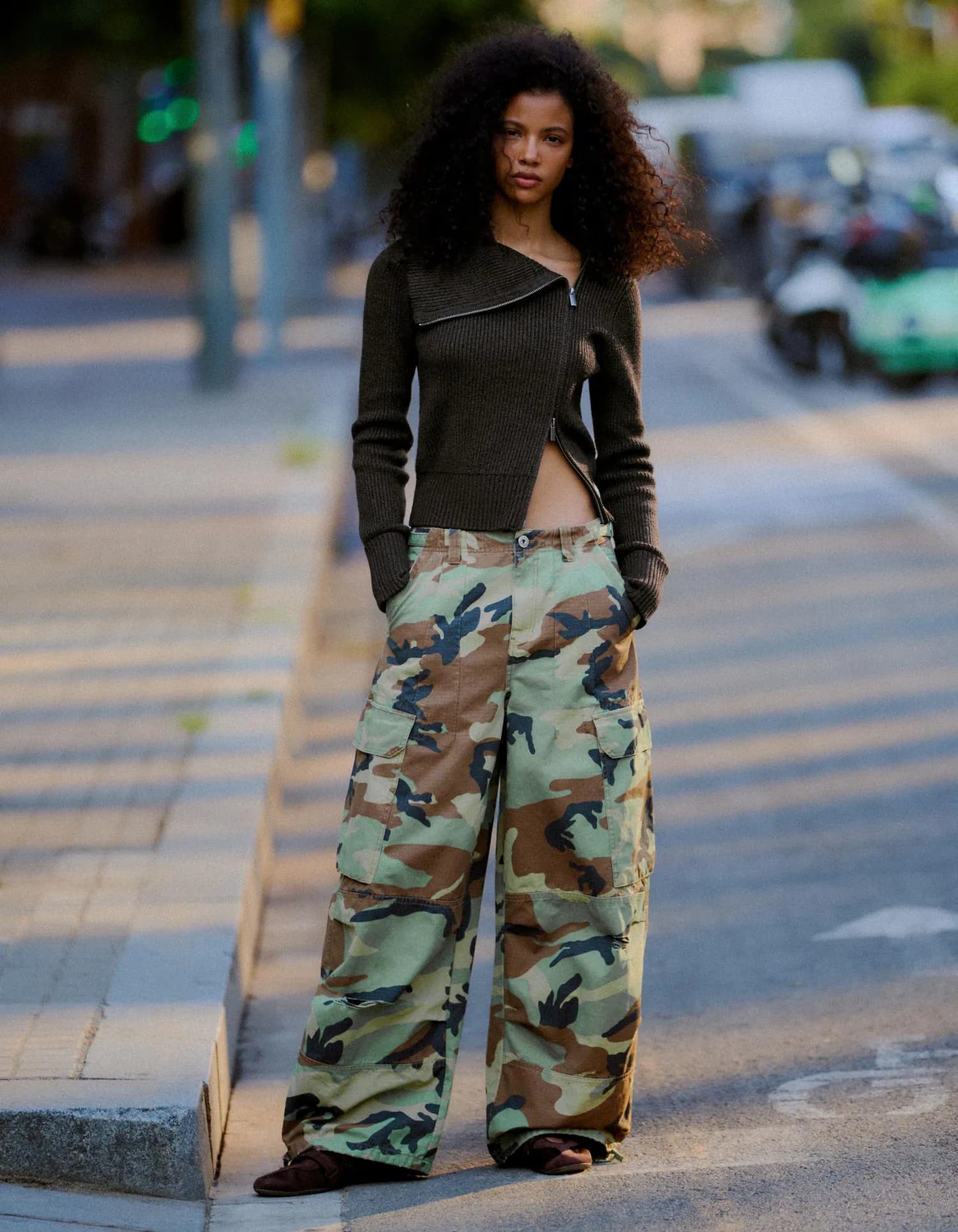 Calça Cargo Camuflada