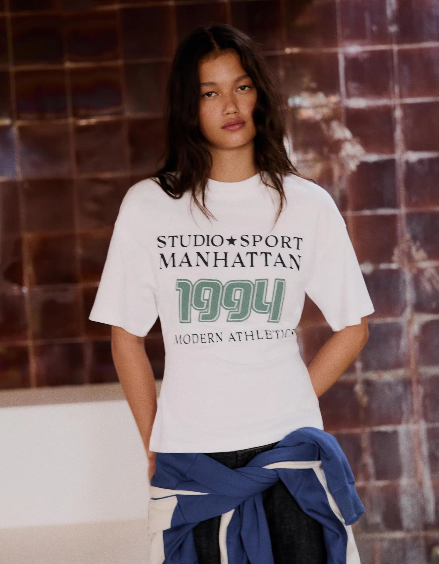 Camiseta de Algodão Estampada