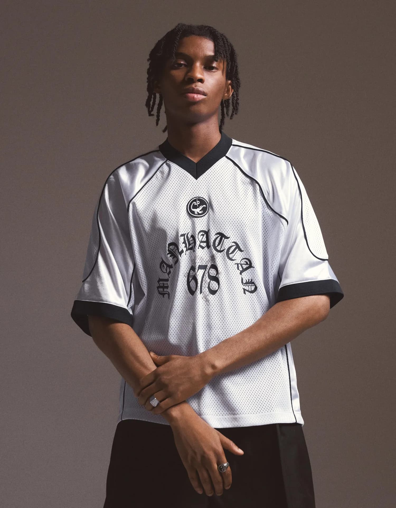 Camiseta de Mesh Estilo Beisebol