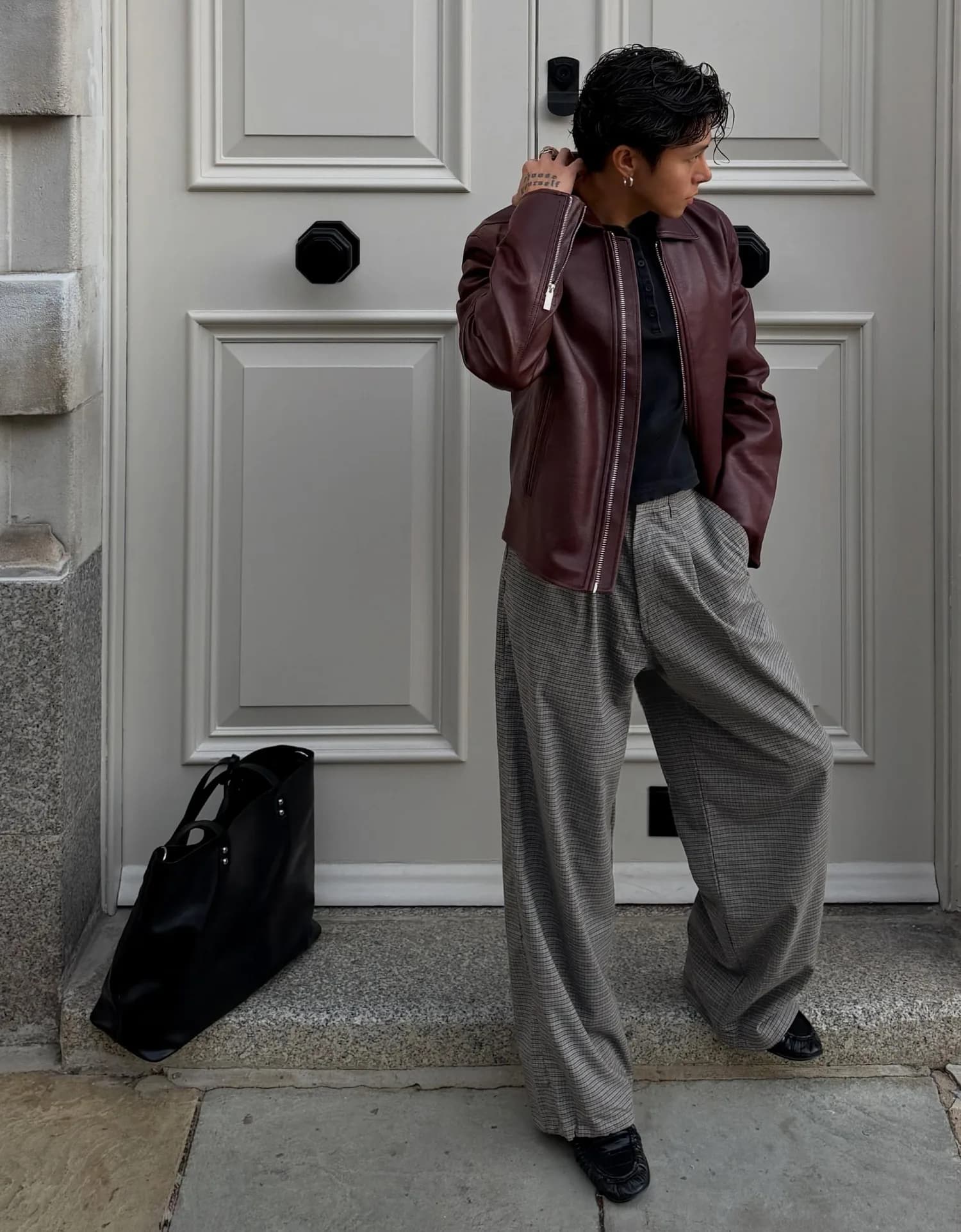 Calça Baggy Xadrez