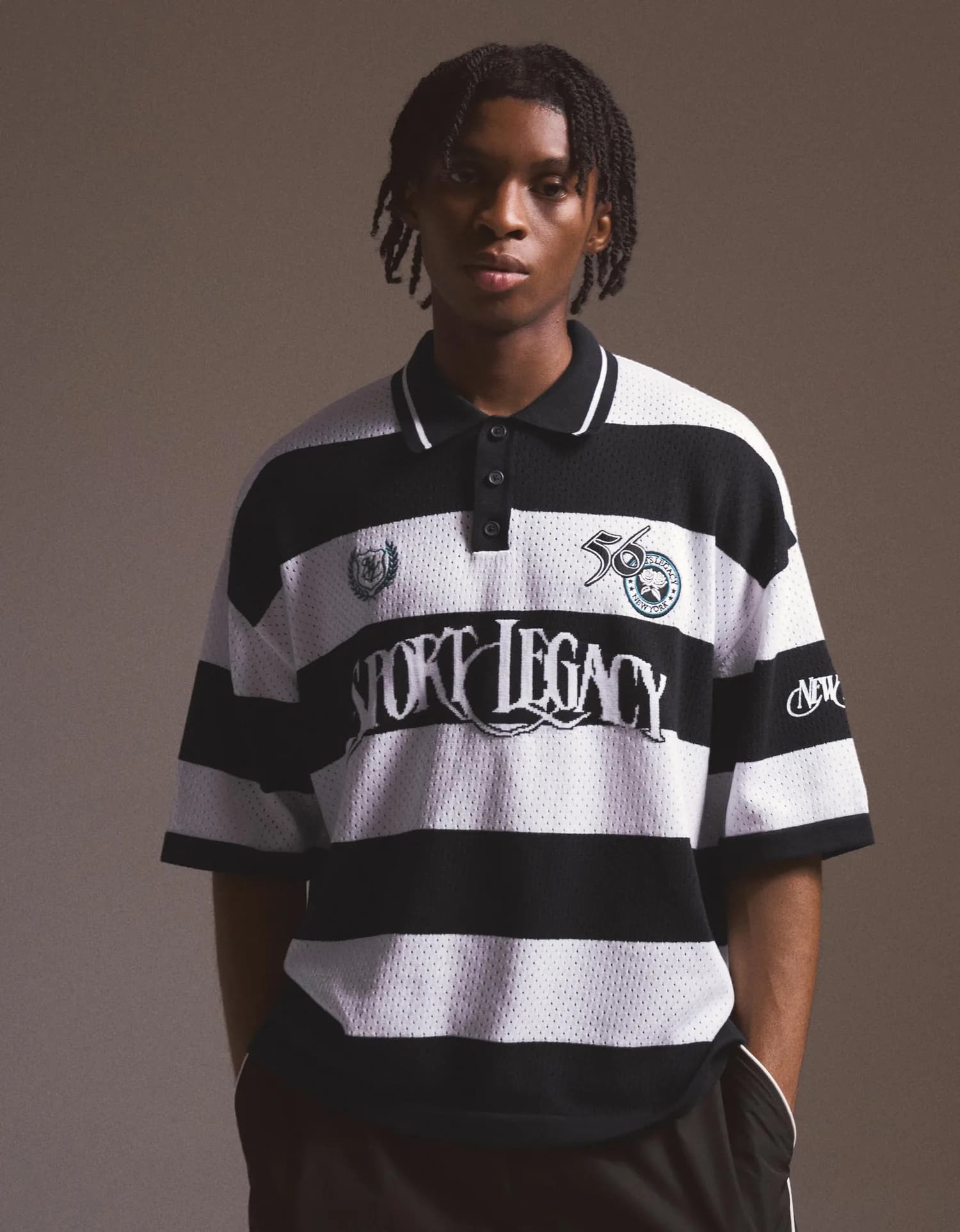 Polo de Mesh Listrada