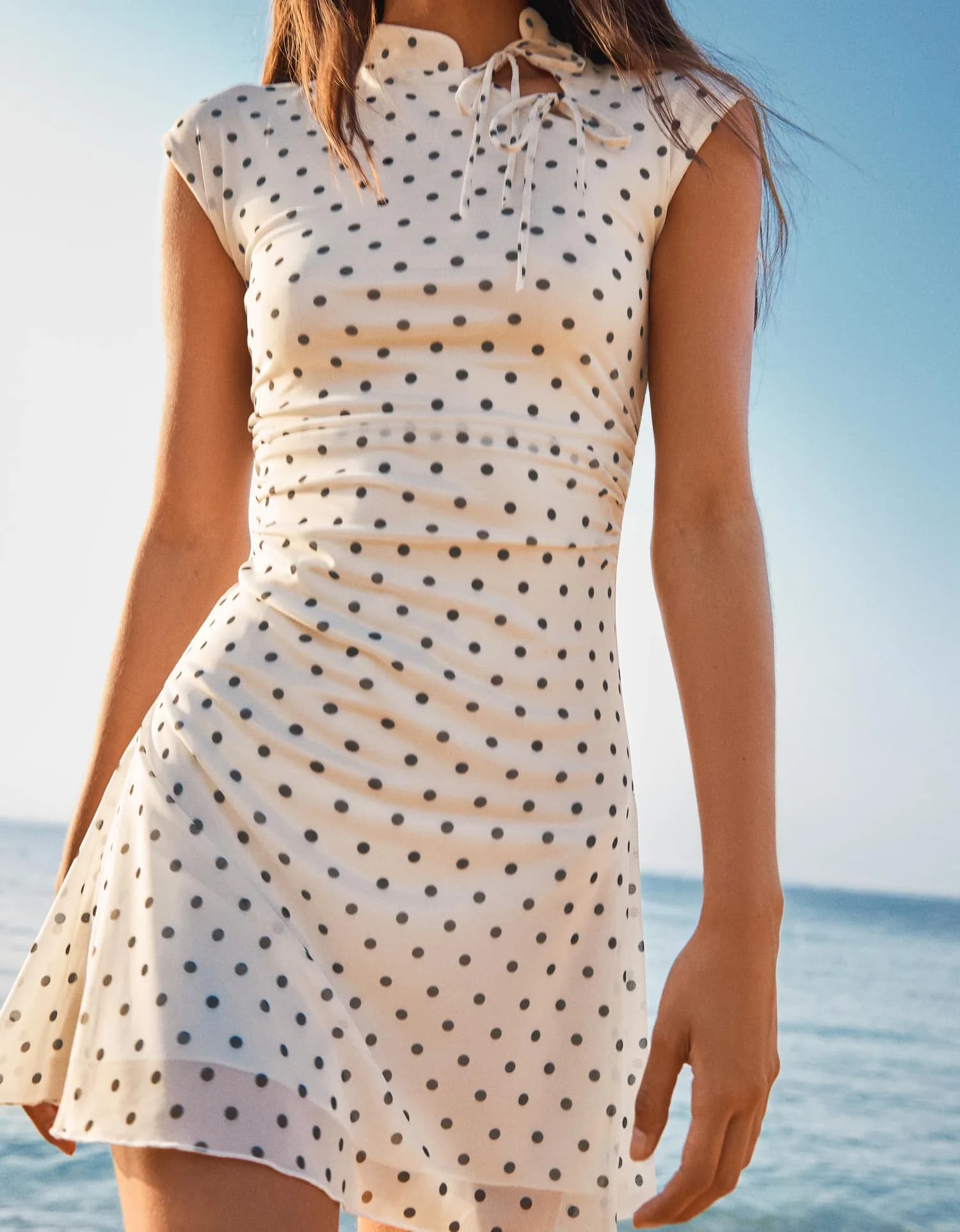 Vestido Mini de Tule Estampado