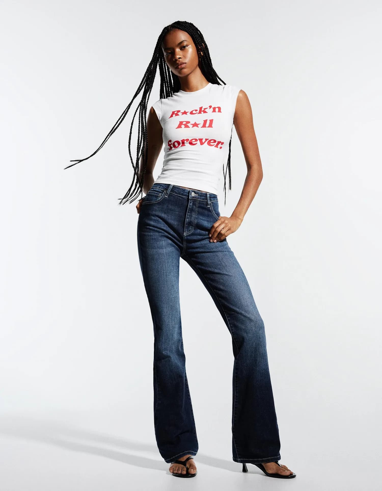 Calça Jeans Flare