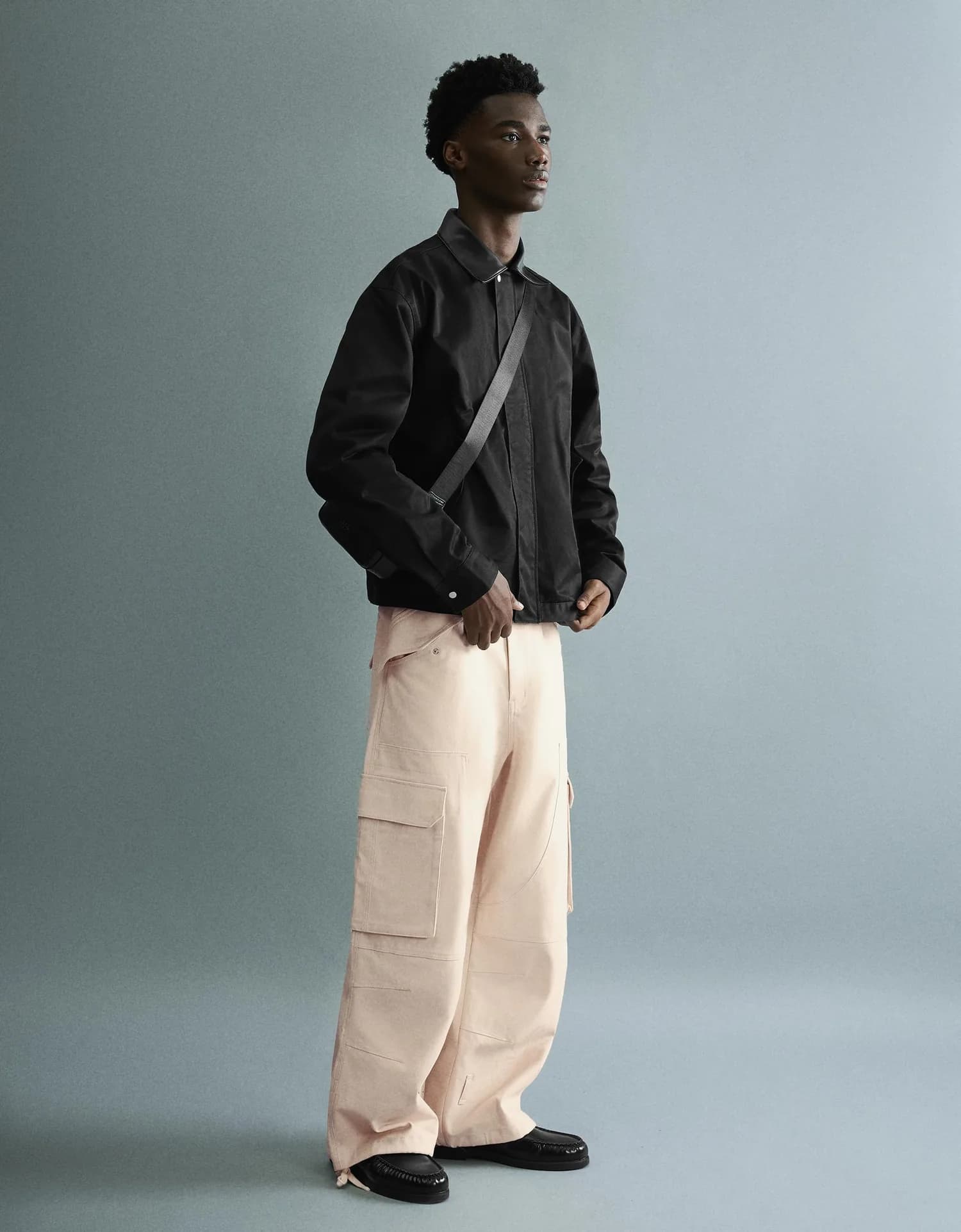 Calça Super Baggy Cargo Areia