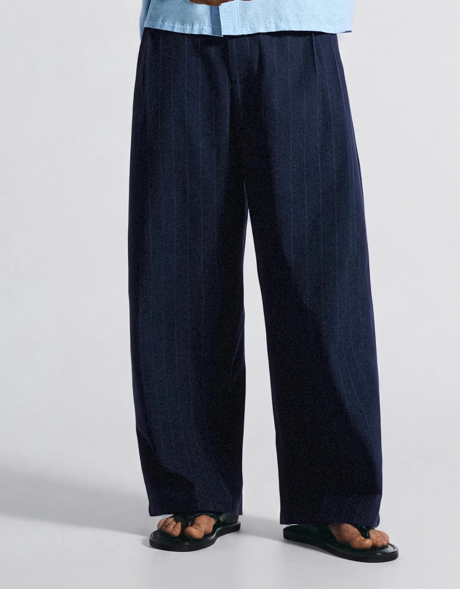 Calça Super Baggy Risca de Giz
