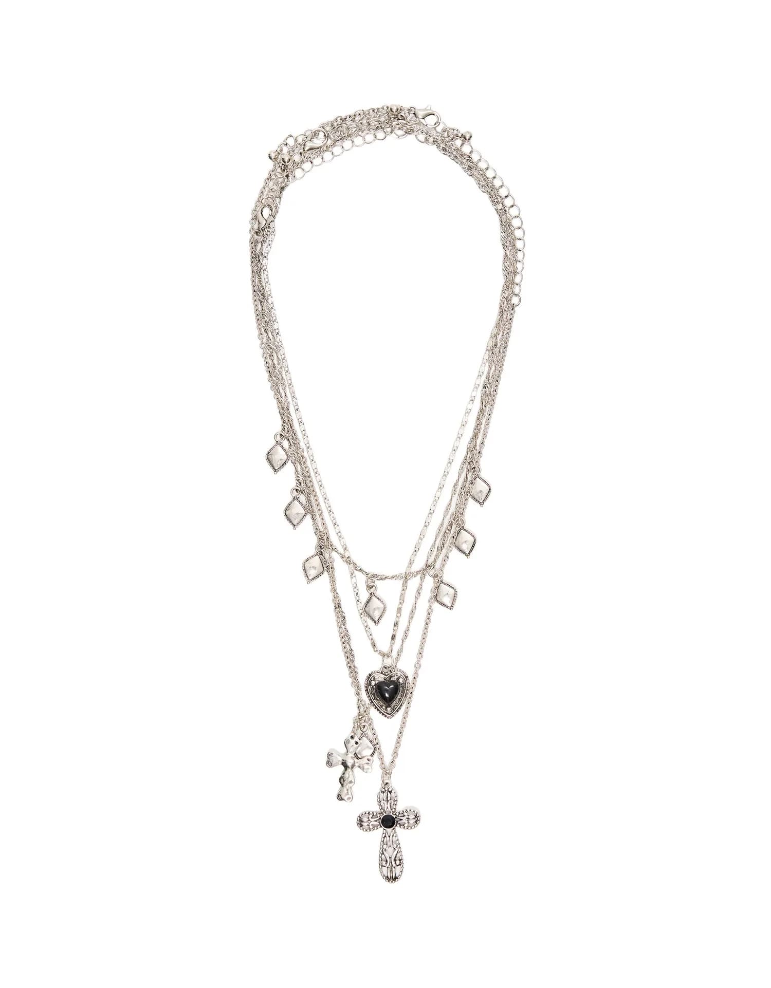 Kit com 4 Colares Combinados com Charms