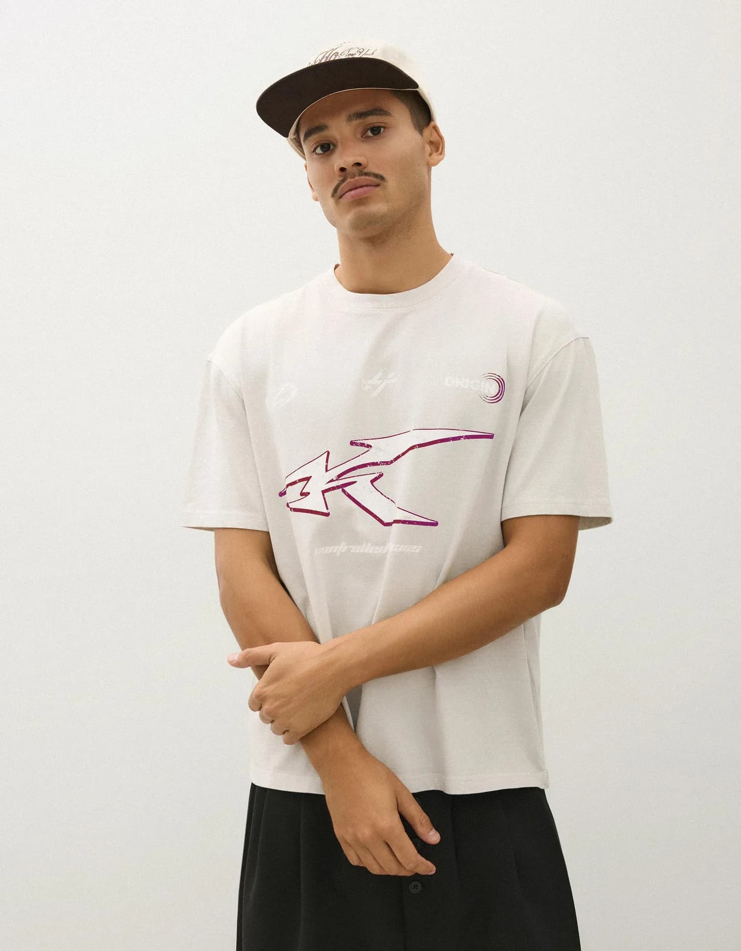 Camiseta Relax com Estampa Raio